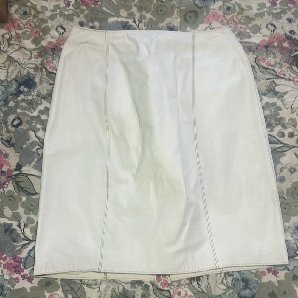 Vintage Avon fashions leather pencil skirt